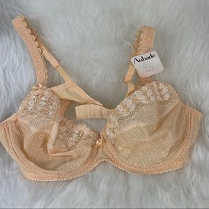 Aubade Vintage 5312 B Buttercream/Ivory Wire Bra 36B Made in France NWT